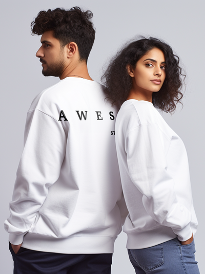 Awesome State- Loose fit Cool Unisex Sweatshirt