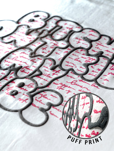 Don't Kill Vibe- Unisex Funky Oversized Puff Printed T-Shirt | White