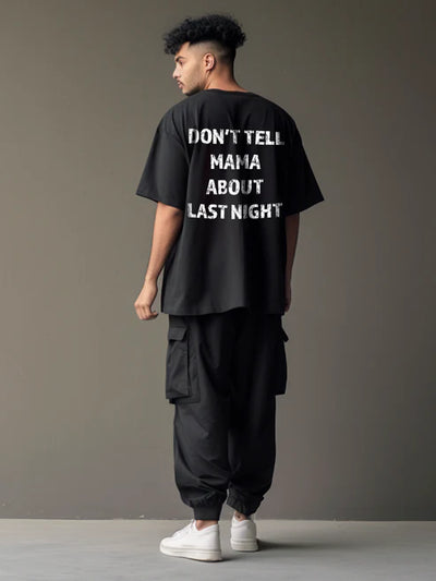 Support Homie & Don't Tell Mama- Men's Oversized Printed T-Shirt
