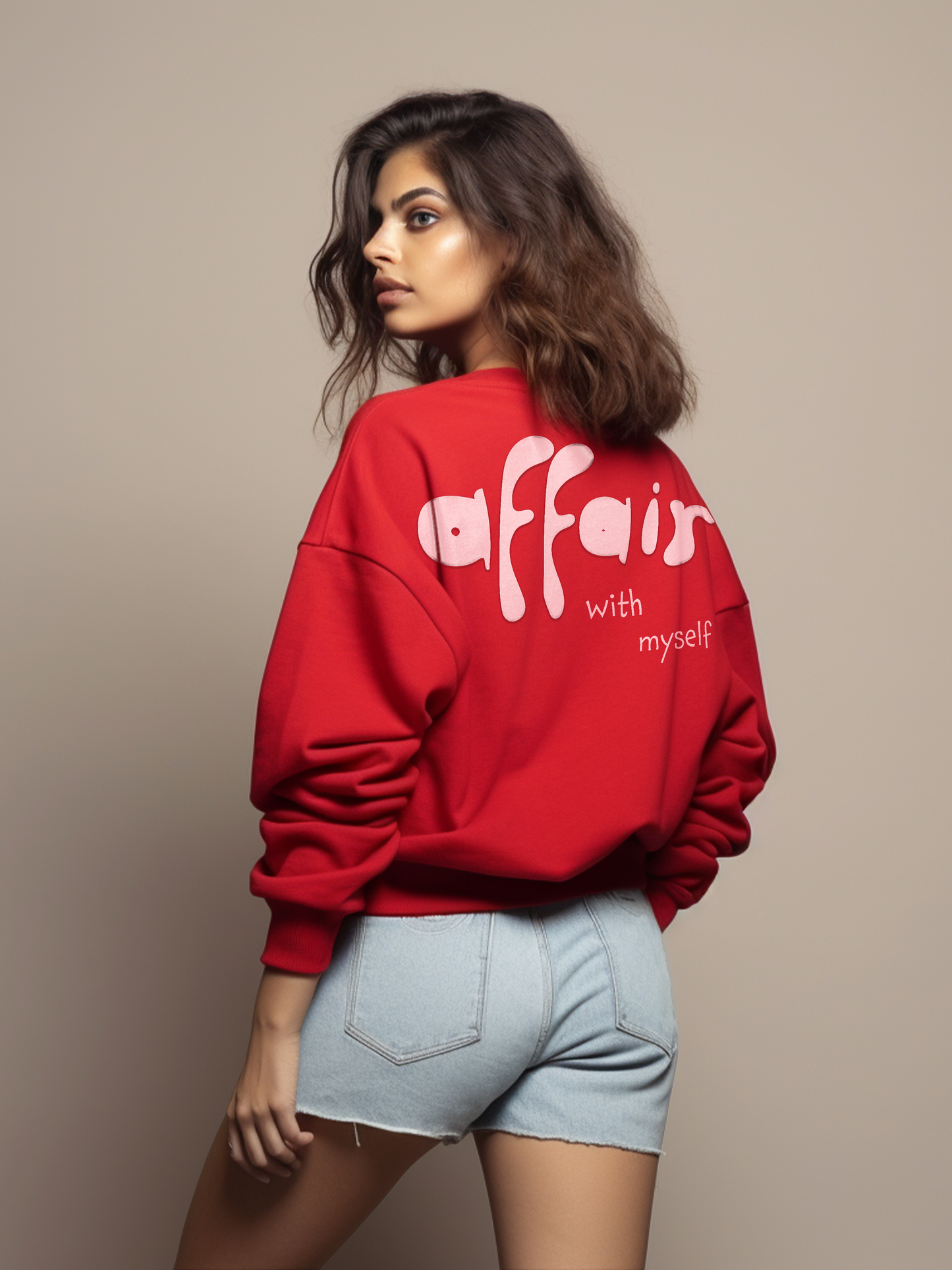 Affair- Women's Cute Oversized Puff Sweatshirt