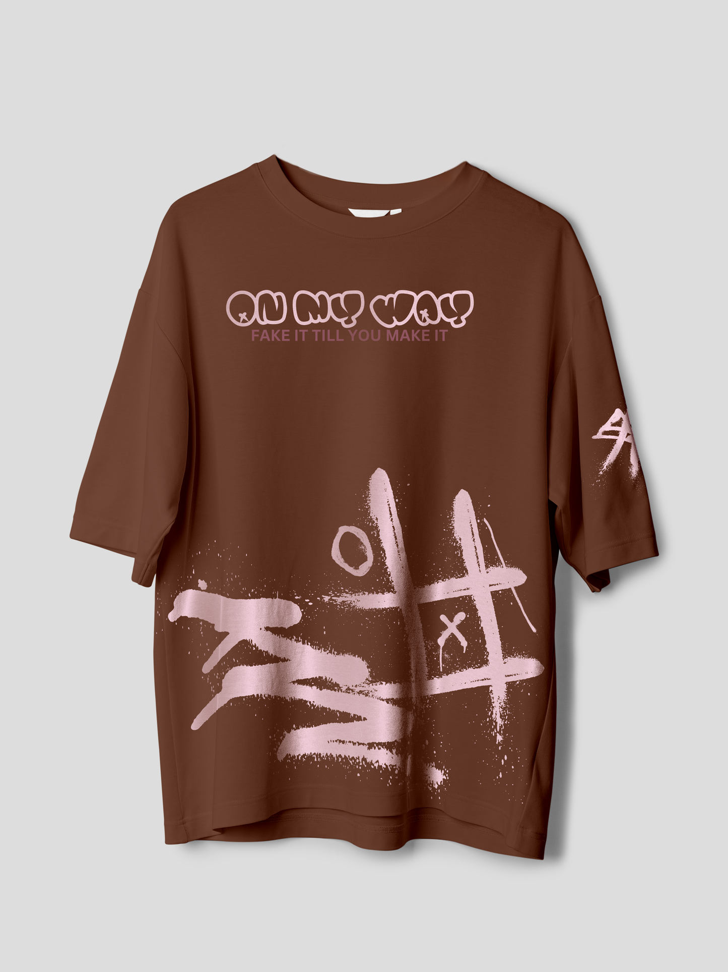 On My Way- Unisex Funky Oversized Printed T-Shirt