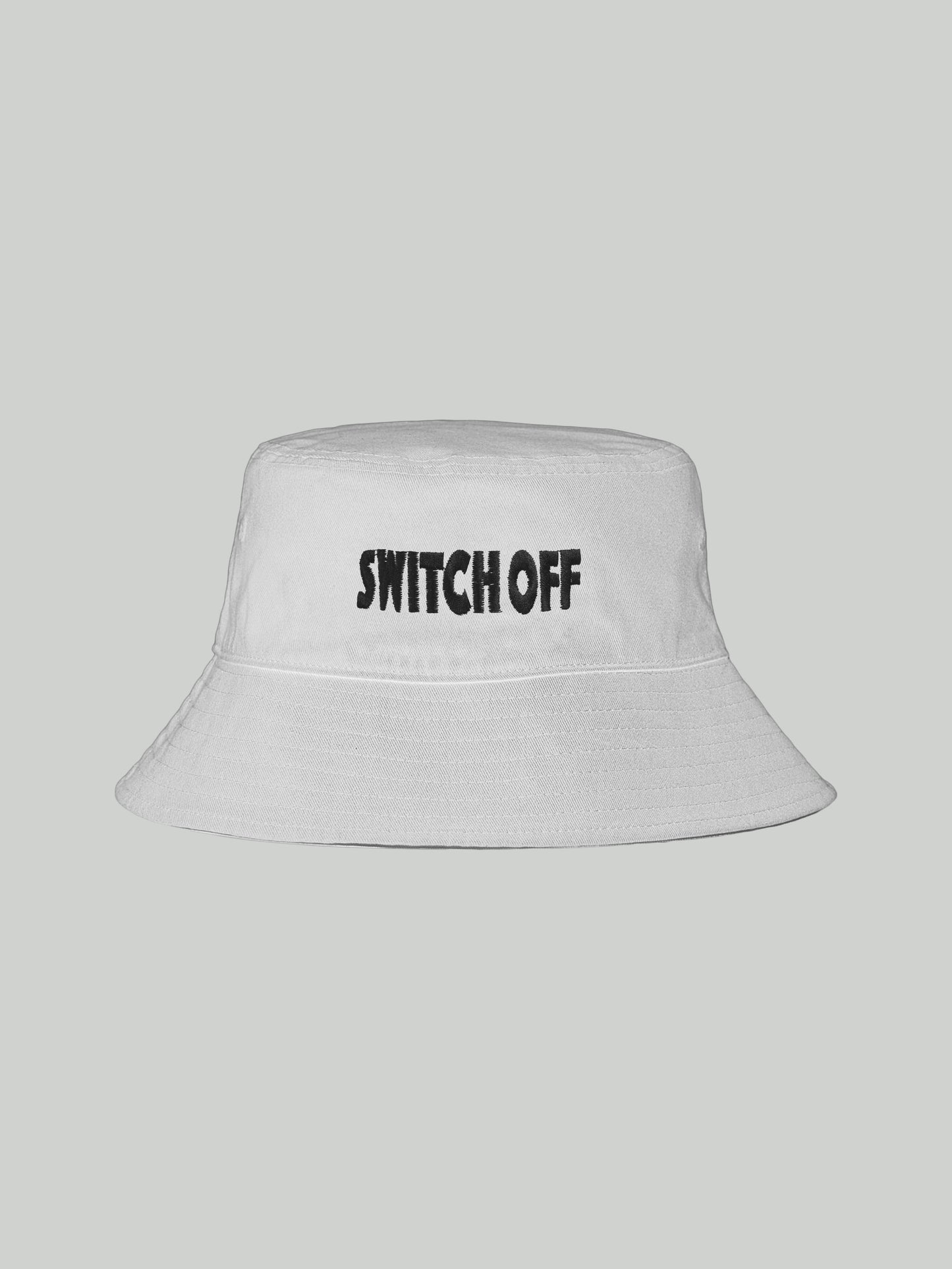 Switch Off - Embroidered Bucket Hat