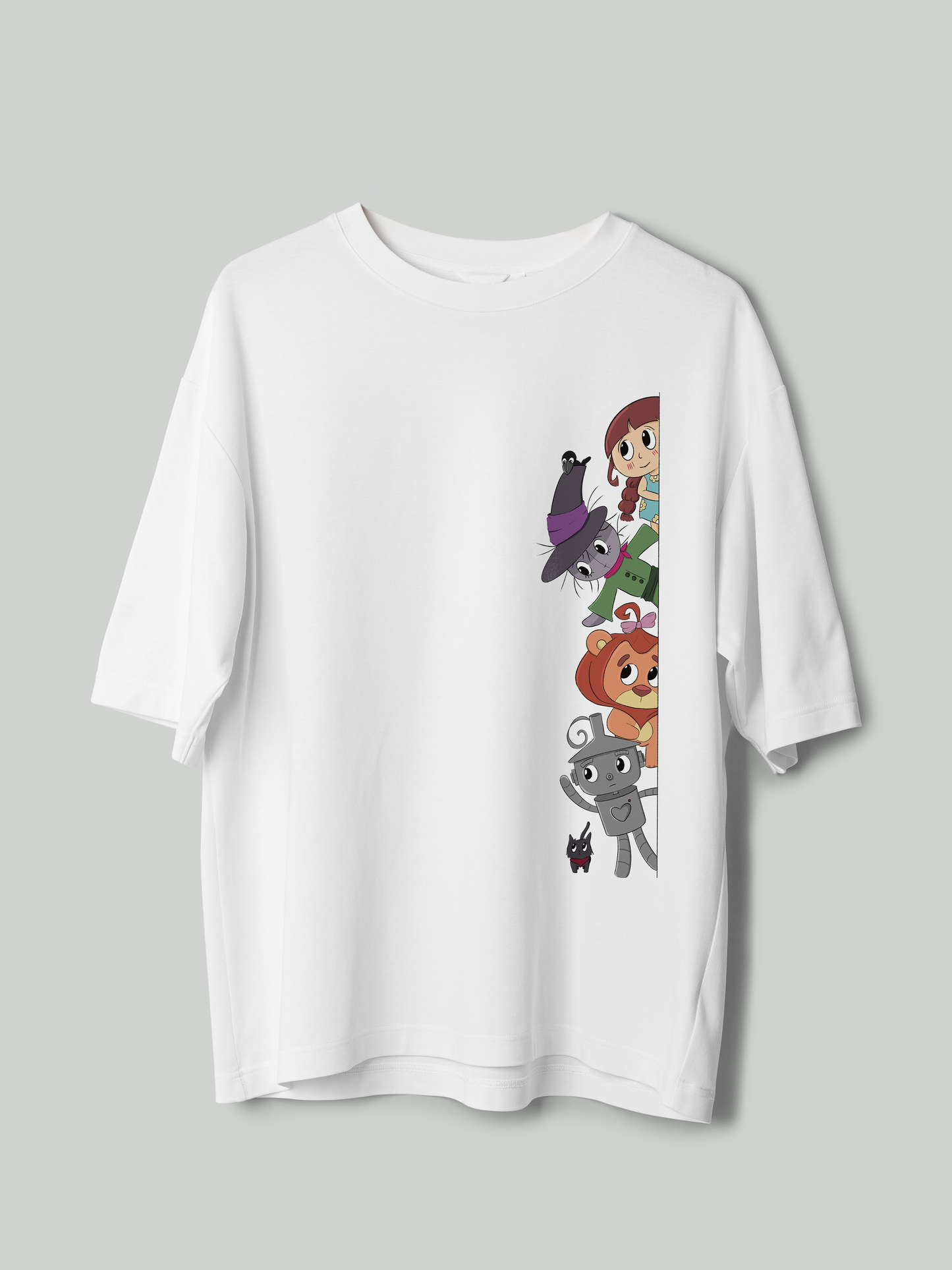 Wizard of Oz - Unisex Funky Oversized Puff Printed T-Shirt