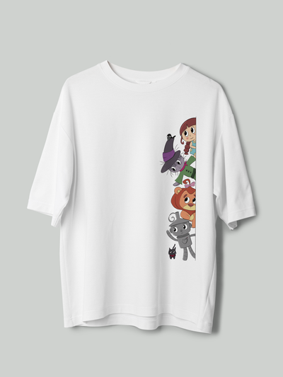 Wizard of Oz - Unisex Funky Oversized Puff Printed T-Shirt