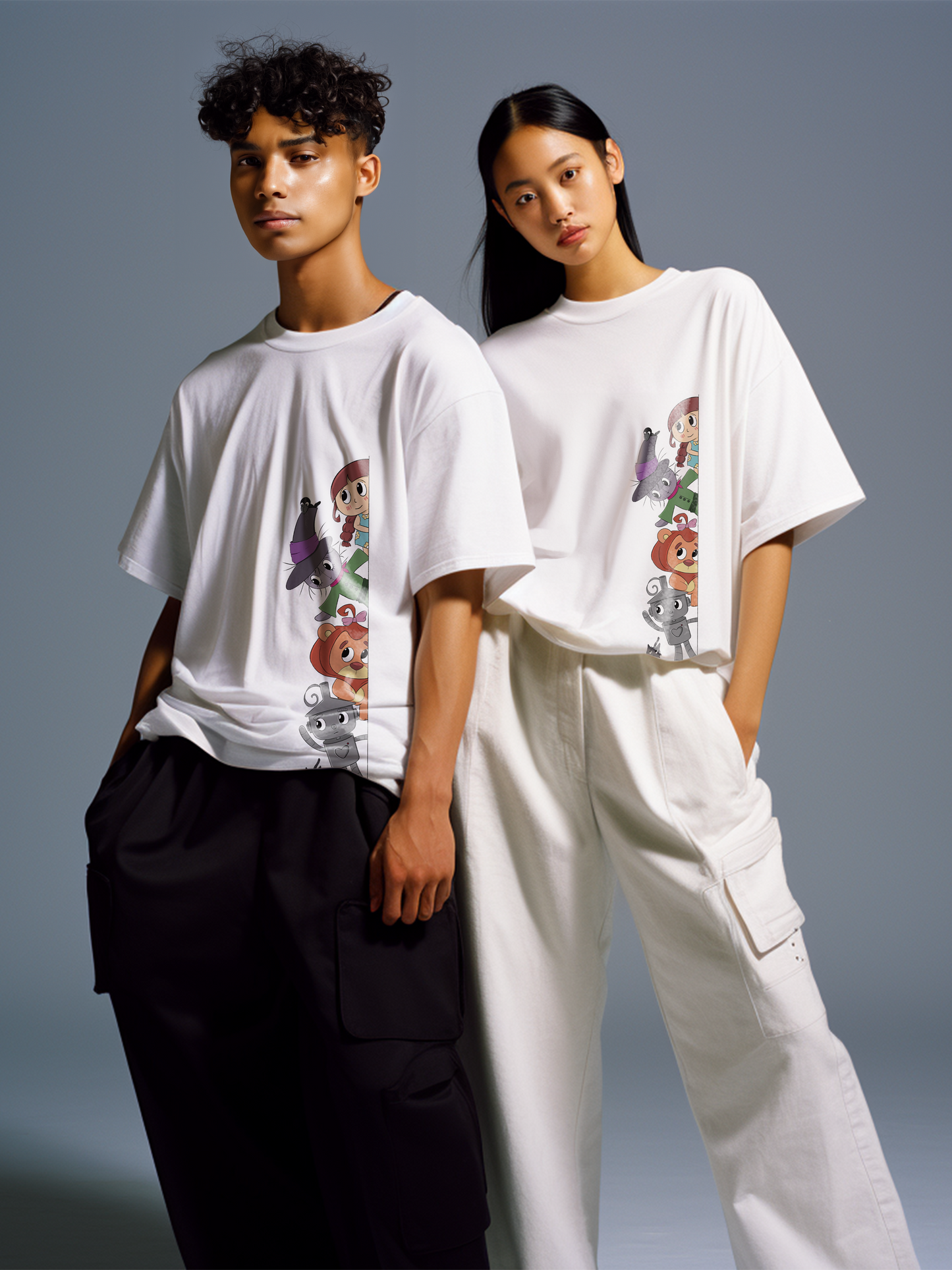 Wizard of Oz - Unisex Funky Oversized Puff Printed T-Shirt