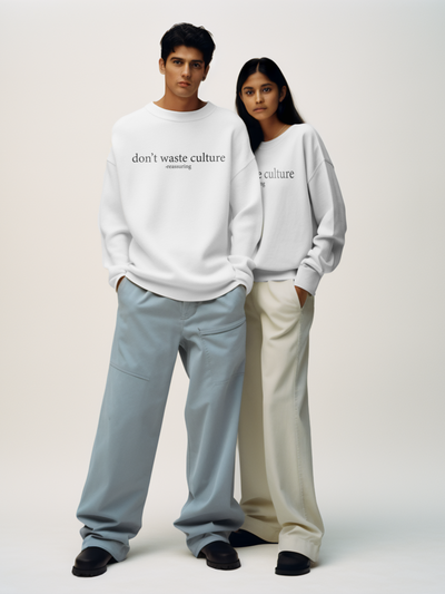 Don't waste culture - Loose fit Cool Unisex Sweatshirt