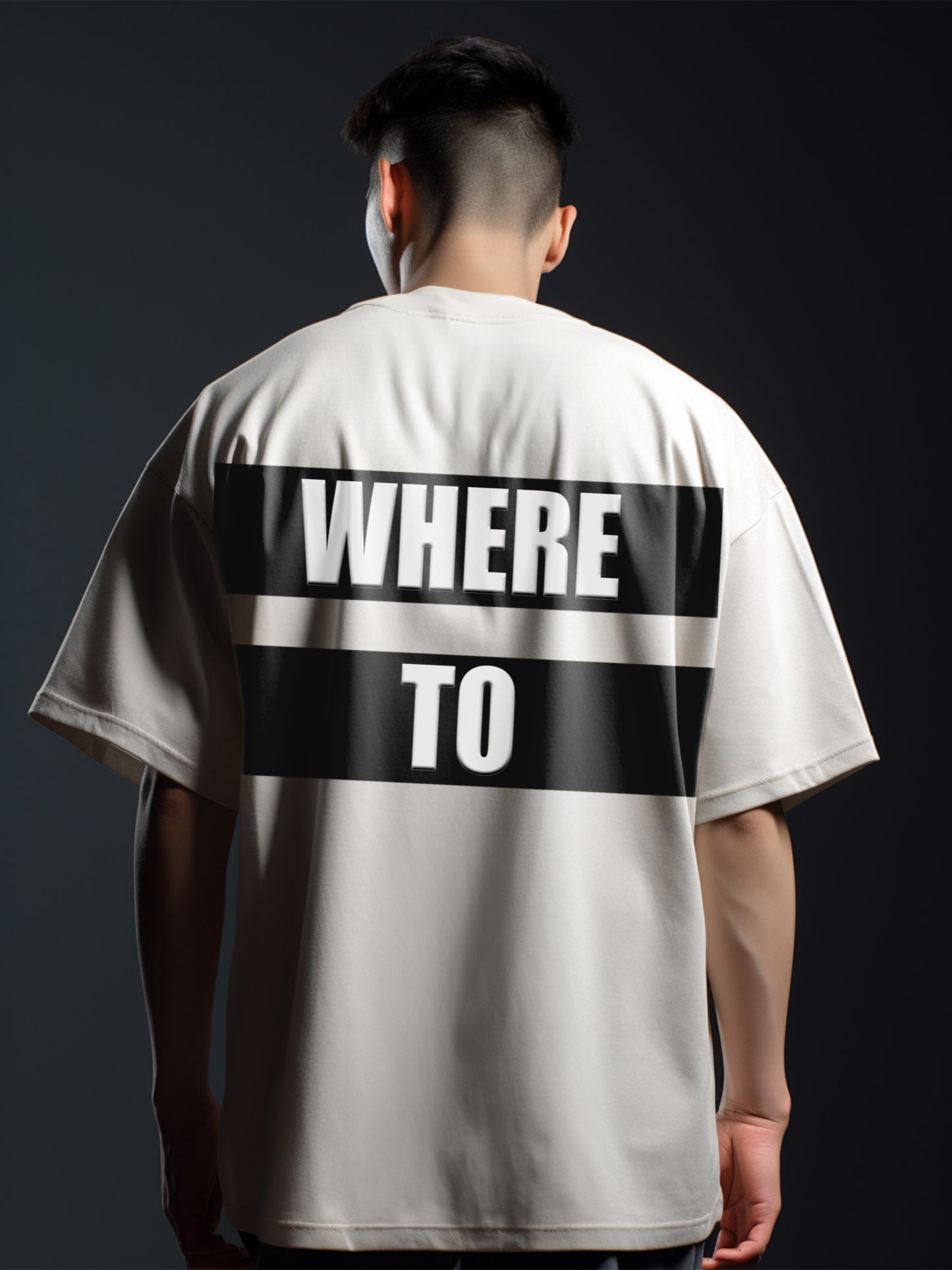 Nowhere And Where to- Unisex Oversized Printed T-Shirt