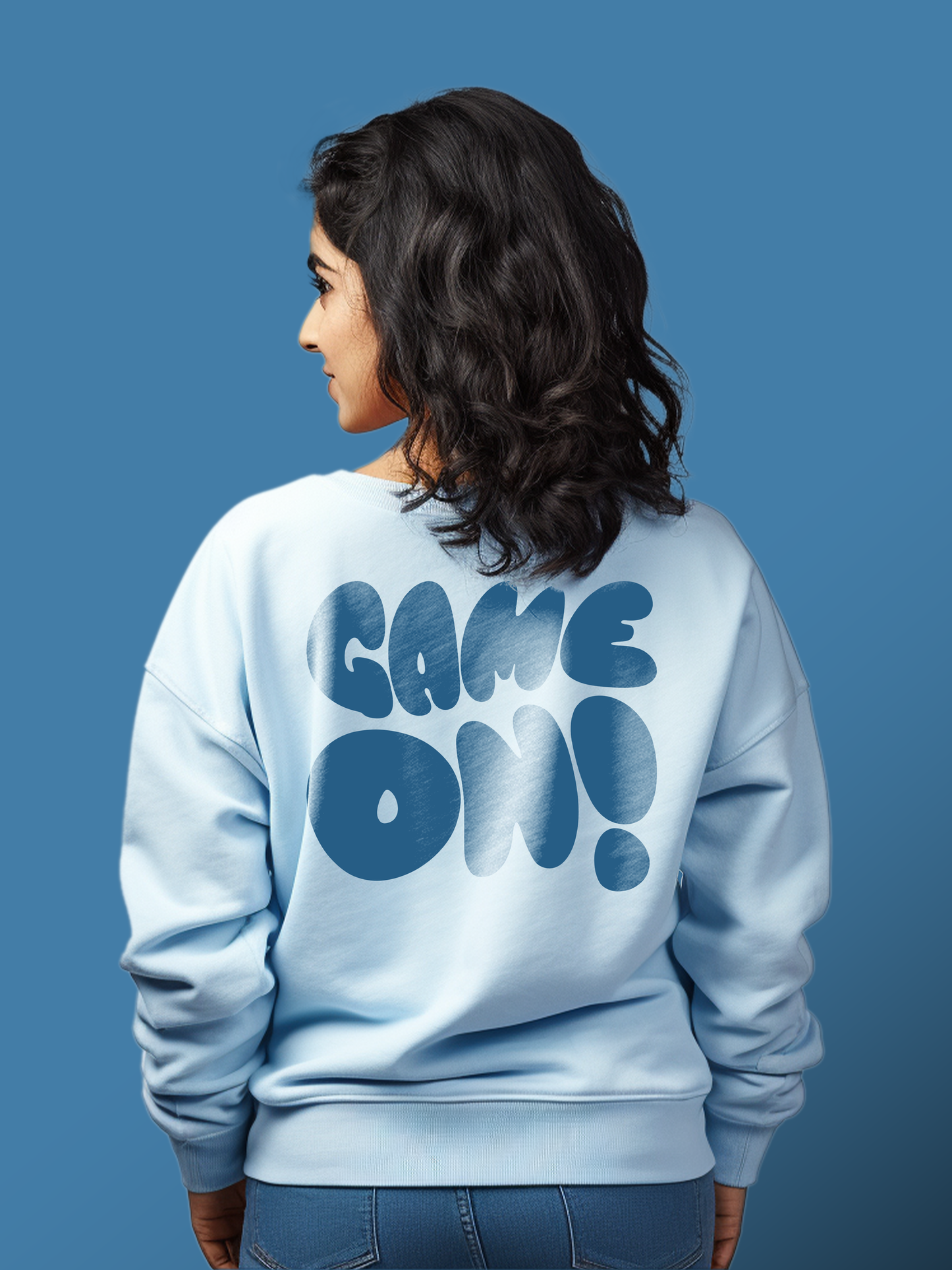 Game On- Women's Cute Oversized Sweatshirt