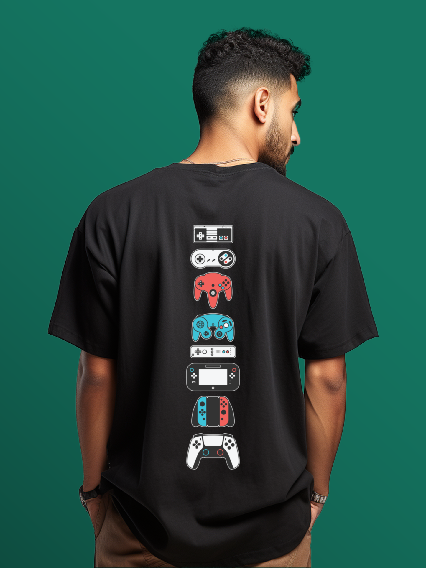 Gamer - Men Funky Oversized Printed T-Shirt