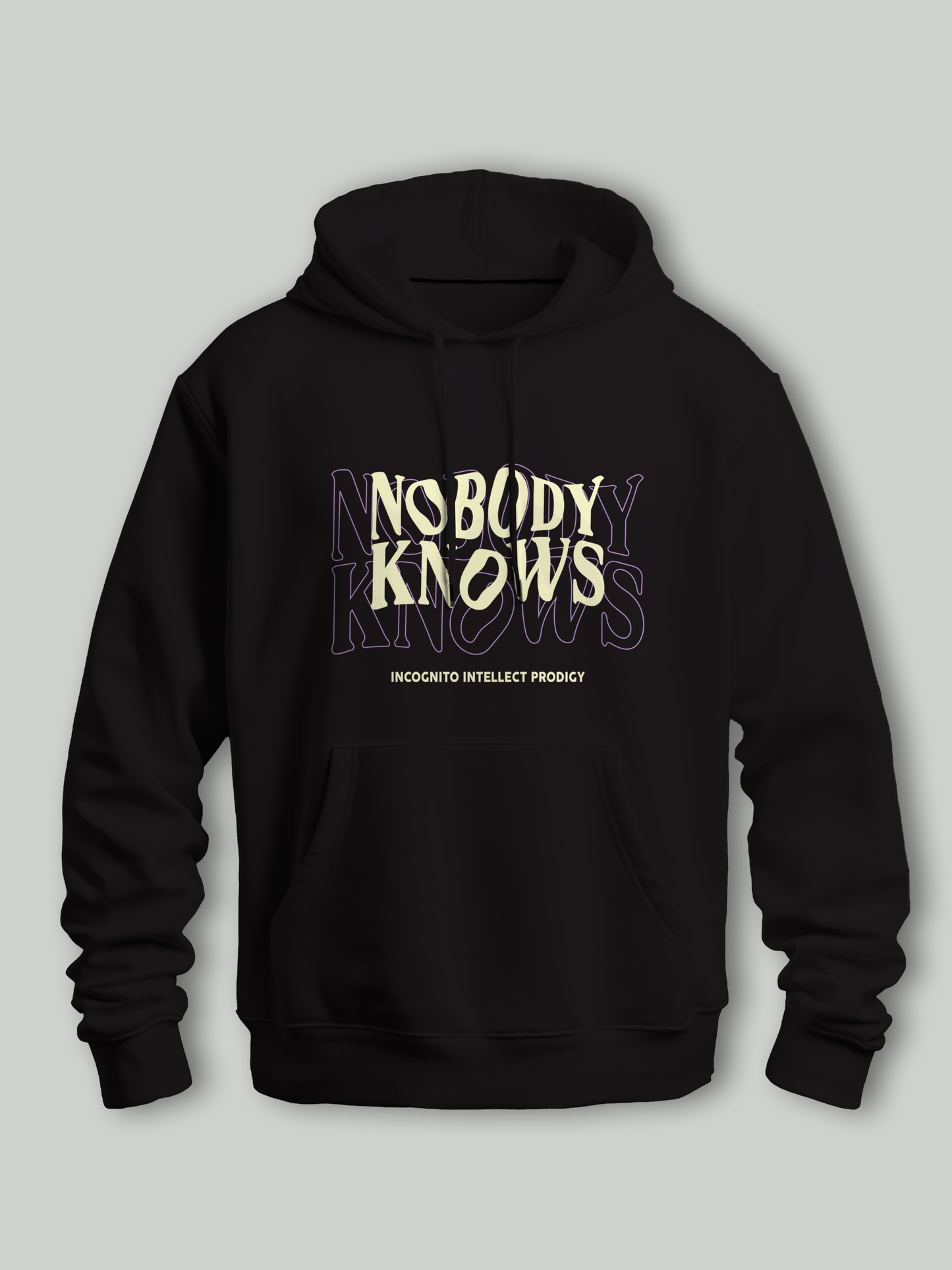 Nobody Knows- Unisex Cool Oversized Hoodies | Black